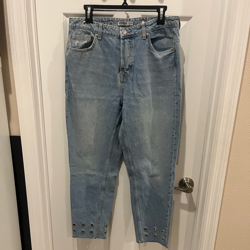 Zara Blue Ankle-Length Women's Jeans